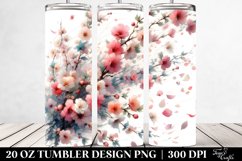 Tumbling with Spring Petals in the Wind | 20 Oz Tumbler Product Image 2