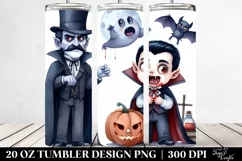 Simple Funny Halloween Vampire 20 Oz Tumbler Product Image 2