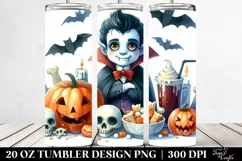 Simple Funny Halloween Vampire 20 Oz Tumbler Product Image 2
