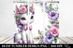 Colorful Unicorn Sweet Pea | 20 oz Tumbler Product Image 2