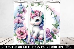 Colorful Unicorn Sweet Pea | 20 oz Tumbler Product Image 2