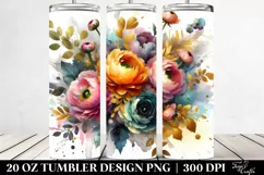 Colorful Abstract Bouquet | 20 Oz Tumbler Product Image 2