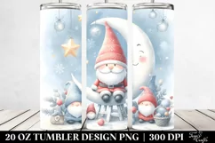 Winter Santa and Gnomes | 20 oz Tumbler Product Image 2