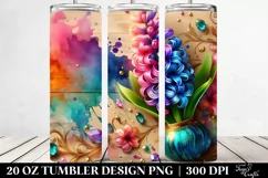 -Like Hyacinth Splash | 20 Oz Tumbler Product Image 2