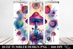Vibrant Magical Mushroom Tarot Clipart Product Image 2