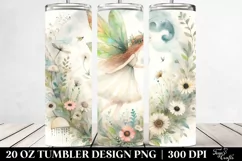 a Washed Watercolor Whimsical Fairy 20 oz Tumbler Product Image 2