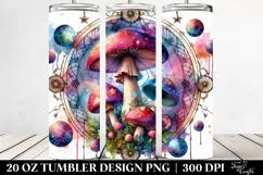 Magical Celestial Mushroom Clipart 20 Oz Tumbler Product Image 2