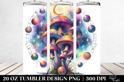 Magical Celestial Mushroom Clipart 20 Oz Tumbler Product Image 2