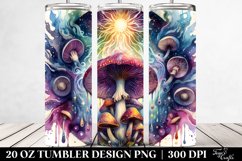 Magical Celestial Mushroom Clipart, Transparent 20 Oz Product Image 2