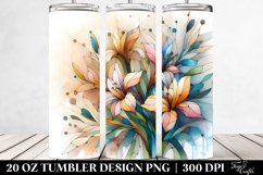 Wooden Small Stained Freesia 20 Oz Tumbler Product Image 2