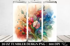 Wooden Sweet Pea Watercolor Product Image 2