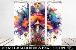 Magical Celestial Mushroom Clipart 20 Oz Tumbler Product Image 2