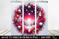 Colorful Glittery Red | 20 Oz Tumbler Product Image 2