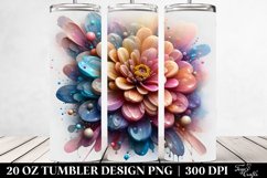 Glossy Zinnia Clipart Product Image 2