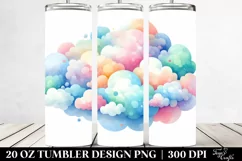 Simple Colorful Pastel Cloud | 20 oz Tumbler Product Image 2