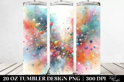 Colorful Glittery Splash | 20 Oz Tumbler Product Image 2