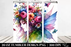 Fairy with Floral Wreath | 20 oz Tumbler Product Image 2