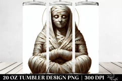 Simple Mummy Digital Painting | 20 oz Tumbler Product Image 2