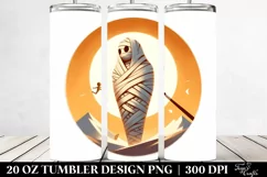 Simple Mummy Digital Painting | 20 oz Tumbler Product Image 2