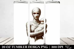 Simple Mummy Digital Painting | 20 oz Tumbler Product Image 2