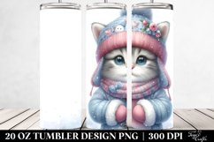 Winter Baby Cat Tumbler | 20 oz Tumbler Product Image 2