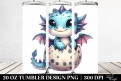 Cute Baby Dragon Smiling 20 Oz Tumbler Product Image 2