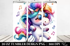 Funny Dancing Baby Unicorn 20 Oz Tumbler Product Image 2