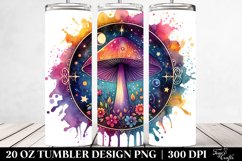 Vibrant Magical Mushroom Tarot Clipart Product Image 2