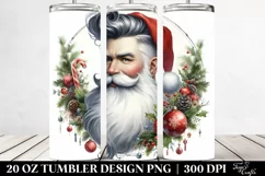 Cute Santa Watercolor Character PNG Product Image 2