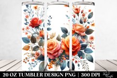 Floral Frame Tumbler | 20 oz Tumbler Product Image 2