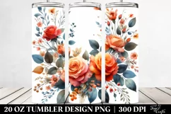 Floral Frame Tumbler | 20 oz Tumbler Product Image 2