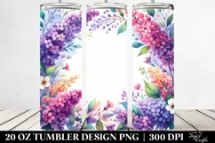 Vibrant Watercolor Frame Text | 20 oz Tumbler Product Image 2