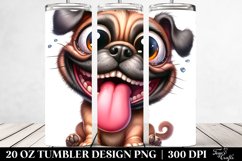 Cute Crazy Looking Furr Mastiff | 20 Oz Tumbler Product Image 2