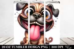 Cute Crazy Looking Furr Mastiff | 20 Oz Tumbler Product Image 2