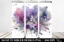 Colorful Purple Stains | 20 Oz Tumbler Product Image 2