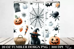 Funny Halloween Cobweb Clipart 20 Oz Tumbler Product Image 2