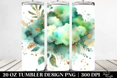 Colorful Greenish Cloud | 20 Oz Tumbler Product Image 2