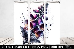20 Oz Tumbler Sublimation | Glossy Foxglove with Metallic Product Image 2