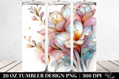 Abstract Pastel Shiny Freesia Tumbler Product Image 2