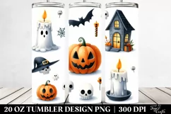 Simple Funny Halloween Candle 20 Oz Tumbler Product Image 2