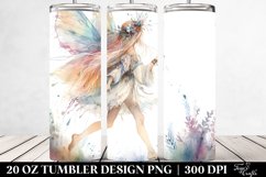 Whimsical Boho Fairy Clipart, Transparent 20 Oz Tumbler Product Image 2