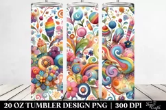 Colorful Whimsical Watercolor | 20 oz Tumbler Product Image 2