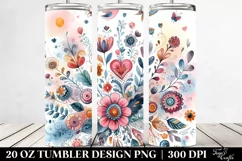 Colorful Whimsical Watercolor | 20 oz Tumbler Product Image 2