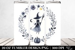 Simple Witch Watercolor Image | 20 oz Tumbler Product Image 2