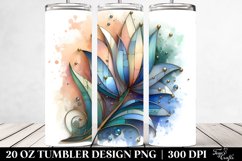 Abstract Pastel Wooden Small Stained Snowdrop, Transparent Product Image 2