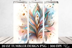 Abstract Pastel Wooden Small Stained Snowdrop, Transparent Product Image 2