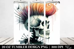 Halloween Image Skull Hair Pinocchio Tumbler Product Image 2