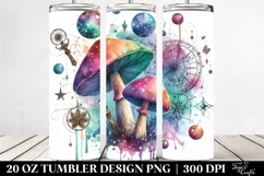 Magical Celestial Mushroom Design, Transparent PNG Product Image 2