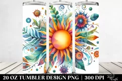Whimsical Vibrant Sun Clipart 20 Oz Tumbler Product Image 2