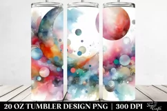 Colorful Abstract Pastel Moon | 20 Oz Tumbler Product Image 2